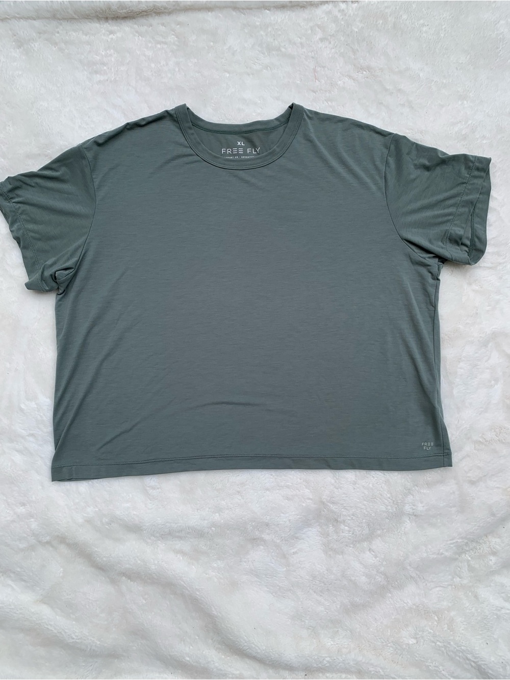 Free fly  Slate Green Short-Sleeve Tee - Picture 2 of 8